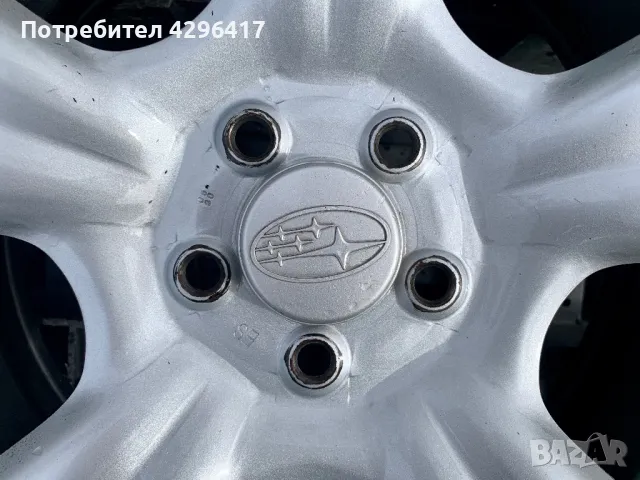 4бр.Оригинални железни джанти + капачки 16цола 5x100 за Subaru Forester,Impreza,Legacy,Outback,XV, снимка 10 - Гуми и джанти - 49468476