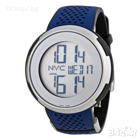 GUCCI Sports Digital Silver Blue 114