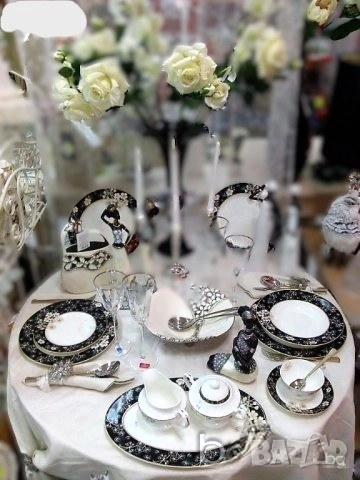 Сервизи за хранене използваеми в съдомиялна🖤✨ BLACK FRIDAY ЛУКС от Y o L i S a до - 50 % ! ✨🖤, снимка 4 - Сервизи - 52578240