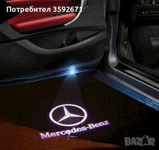 Лед Лампи лого Mercedes AMG , снимка 2 - Аксесоари и консумативи - 46792601