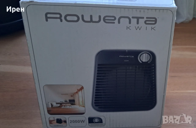 Вентилаторна печка Rowenta Kwik, снимка 2 - Отоплителни печки - 53584528