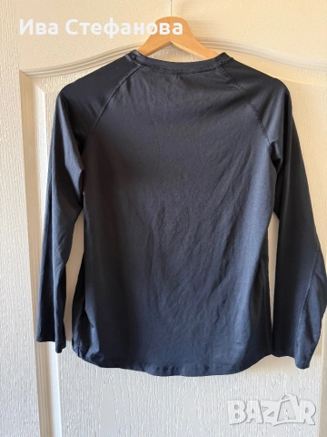 Nike nike Найк нова черна спортна оригинална еластична спортна блуза , снимка 4 - Блузи с дълъг ръкав и пуловери - 52484244