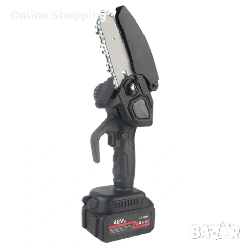 Акумулаторен мини верижен трион 6", Комплект с 2 батерии 6000mAh и куфар, снимка 11 - Градинска техника - 53320732