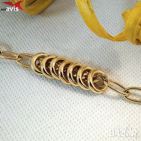 Гривна с 14К златно покритие 234827, снимка 2 - Гривни - 52821965