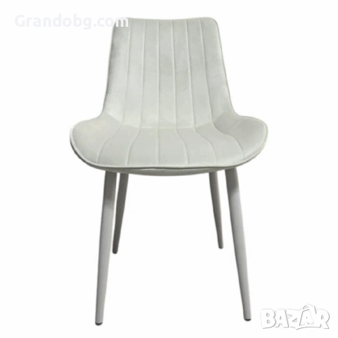 Трапезен стол Ария - млечнобял, снимка 2 - Столове - 52253062