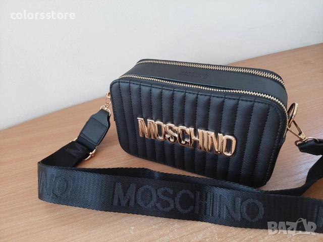 Черна чанта Moschino/SG67ze, снимка 3 - Чанти - 53773466