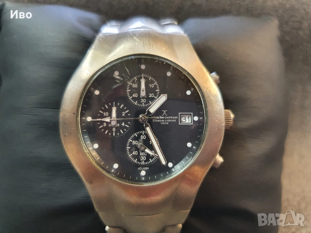 Мъжки часовник jacques cantani jc-1080. Титаниев корпус, хронограф. Отлично техническо състояние. Мн, снимка 2 - Мъжки - 51995924