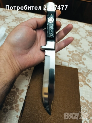 Нож Еделвайс -Петко Денев соц , снимка 2 - Ножове - 52566585