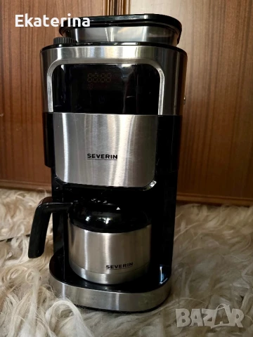 Кафемашина за шварц кафе  Severin, KA 4814, 1.25L, 8 чаши, Черен/Сребрист , снимка 3 - Кафемашини - 51033221