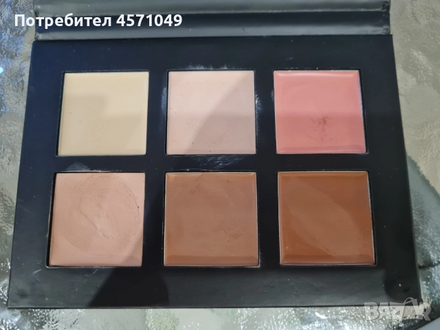 Комплект четки и палитра , снимка 4 - Козметика за лице - 52211640