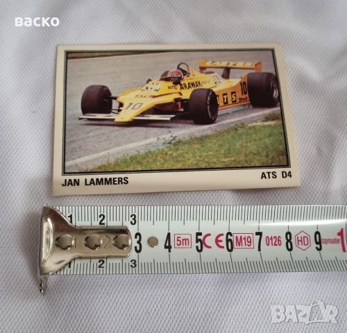 Panini стикер JAN LAMMERS Formula 1 , снимка 2 - Колекции - 46350761