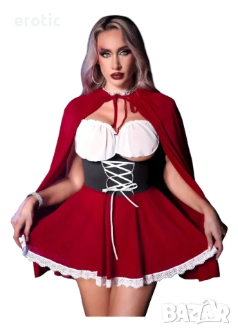 Секси костюм на Червената шапчица - Код: 1165, снимка 7 - Бельо - 53580153