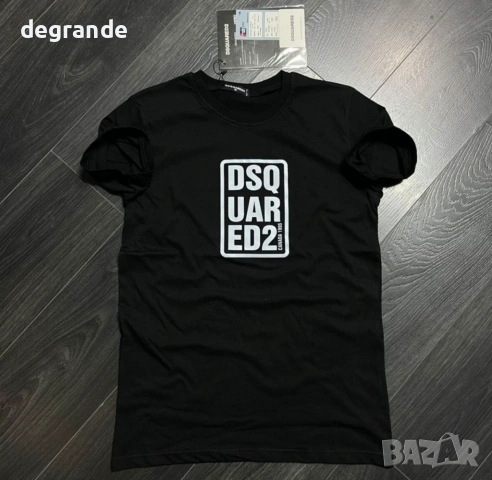 Мъжка Тениска DSQUARED2 Бяла и Черна