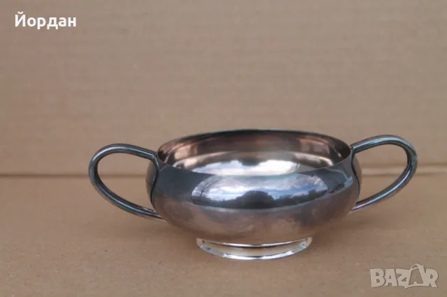 Английска сребърна захарница 