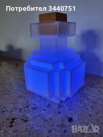 Minecraft Светеща Бутилка с Отвара , снимка 4 - Играчки за стая - 53723092