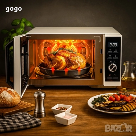 Микровълнова печка Toshiba MW3-AC26SF (26 L) / MW3-SAC23SF (23 L) - С грил, конвекция и Air Fry, снимка 2 - Микровълнови - 51771789