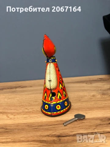 Стара ламаринена играчка, снимка 5 - Колекции - 50463709