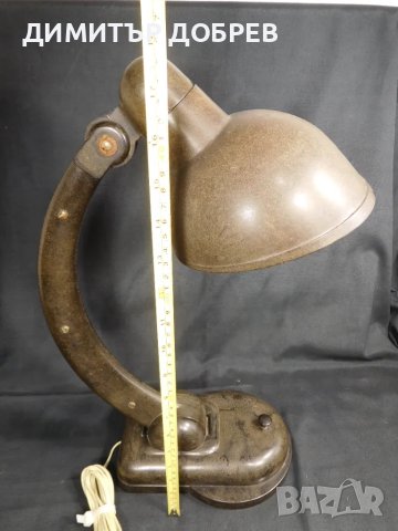 СТАРА РЕТРО СОЦ СССР НАСТОЛНА ЛАМПА "НКВД" БАКЕЛИТ КАРБОЛИТ, снимка 11 - Антикварни и старинни предмети - 49740121