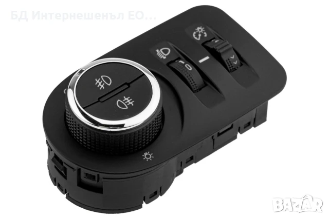 13310331  Ключ за светлини фарове, Opel, Corsa D, С Регулиране, Черен