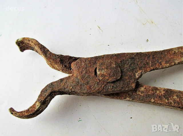 Древни средновековни железни ковашки клещи, снимка 7 - Антикварни и старинни предмети - 51456383