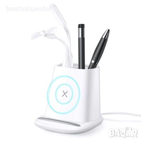 Зарядно Устройство Xmart Desktop Pen Holder/Usb Hub, снимка 3 - Друга електроника - 45367790