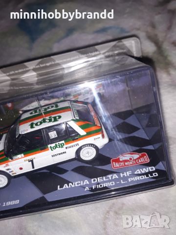 Lancia Delta HF 4WD Rally Monte-Carlo 1988 A.Fiorio-L.Pirollo  1.43 Eaglemoss. Top model., снимка 14 - Колекции - 46572338