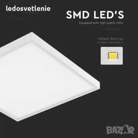 LED Панел V-tac 36W 60*60см за Открит (Външен) Монтаж или за Растер 2в1 , снимка 4 - Лампи за таван - 52674632