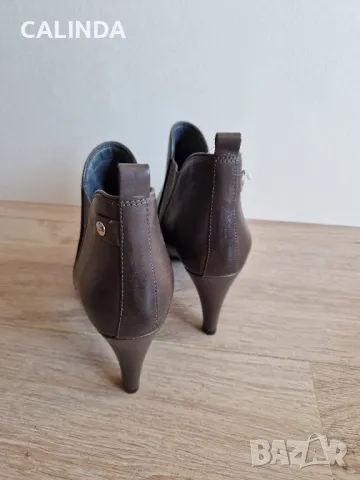 Clarks нови кафяви боти от естествена кожа 39.5 номер, снимка 5 - Дамски боти - 47960687