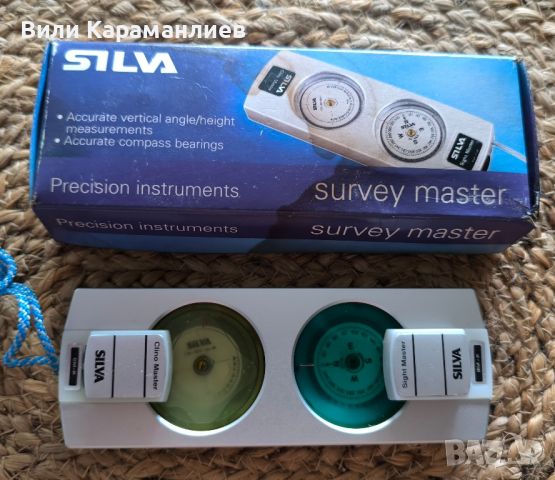 SILVA SURVEY MASTER,прецизен инструмент за измерване ъгала на височини+компас., снимка 1 - Индустриална техника - 45948866