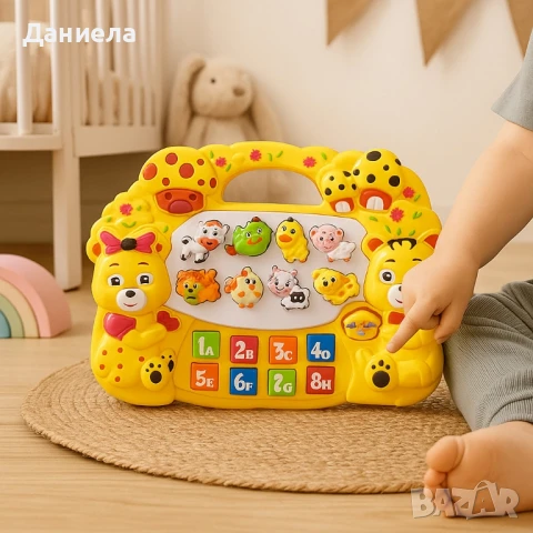 музикално пиано с животни , снимка 3 - Музикални играчки - 50810918