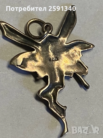 Сребро 925 фея , ангелче, снимка 3 - Колиета, медальони, синджири - 52262390