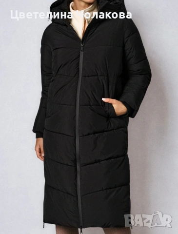 Зимно дълго палто