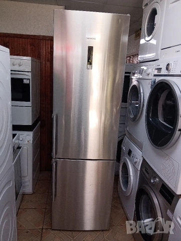 Иноксов комбиниран хладилник с фризер Сименс Siemens Total No Frost A+++ с две години гаранция!