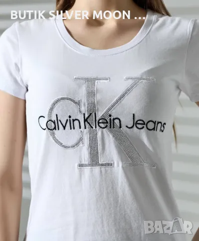 Дамски Памучни Тениски 💫 CALVIN KLEIN , снимка 13 - Тениски - 48923145