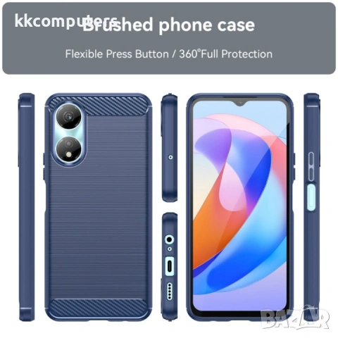 Honor X7b Удароустойчив Carbon Fiber Калъф и Протектор, снимка 2 - Калъфи, кейсове - 53431528
