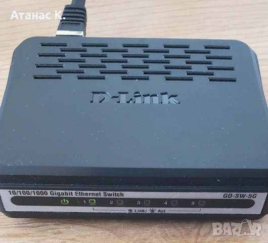 Суич: D-Link GO-SW-5G Gigabit , снимка 6 - Суичове - 53076216