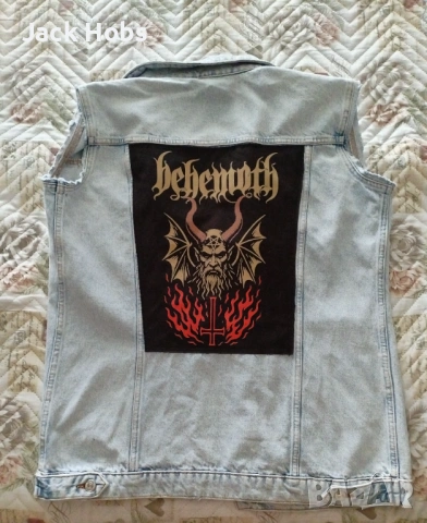 Рокерско елече с гръб /дънково /, снимка 2 - Якета - 53785273