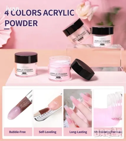 комплект акрил , снимка 4 - Педикюр и маникюр - 50092271