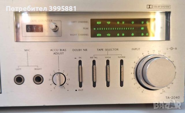 Еднокасетъчен дек ONKYO
model: TA-2040
, снимка 7 - Декове - 45716716