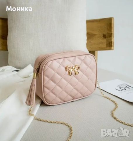 Нова! Розова стилна и елегантна чантичка, снимка 1 - Чанти - 46247679