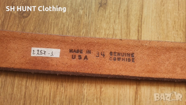 BELT LEATHER MADE IN USA размер S / M колан естествена кожа - 1958, снимка 8 - Колани - 53235933