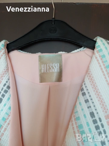 ALESSA Розов блейзър р-р L, снимка 4 - Сака - 54133138