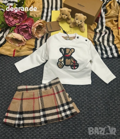 Бебешки комплект Burberry Размер 6-9м, снимка 3 - Комплекти за бебе - 51790733