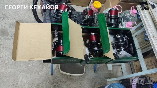 пръчки с макари Shimano, daiwa 