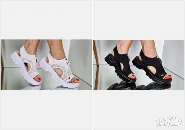 Nike Дамски Сандали Найк От 36 До 41 Номер - Бели Или Черни Код P824