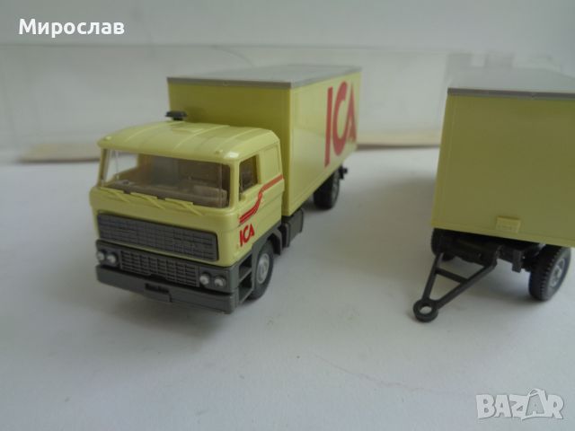 WIKING 1:87 H0 ДАФ DAF МОДЕЛ КАМИОН КОЛИЧКА РЕМАРКЕ, снимка 3 - Колекции - 45819281