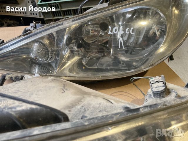 Ляв и Десен Фар за Пежо 206цц / Peugeot 206cc / Фарове за Пежо 206 / 9628666880, снимка 9 - Части - 46738773