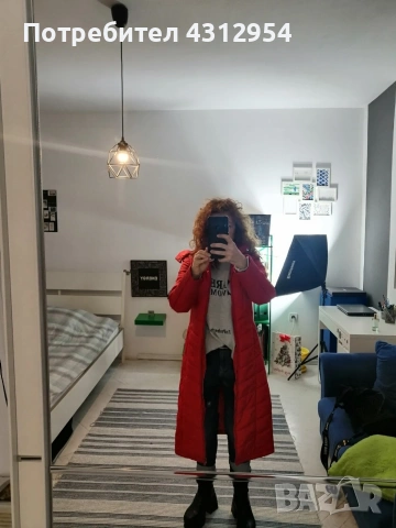 SASCH - червено дълго яке