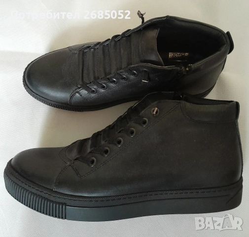 Мъжки боти Bravelli от естествена кожа размер 40, снимка 2 - Мъжки боти - 53528164