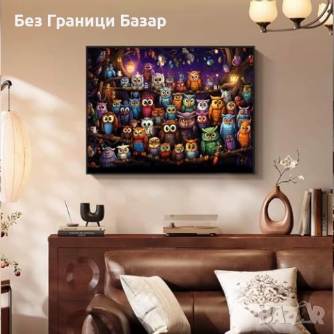 Нов Пъзел Семейство бухали 1000 части – идеален подарък за любители, снимка 9 - Пъзели - 51760109